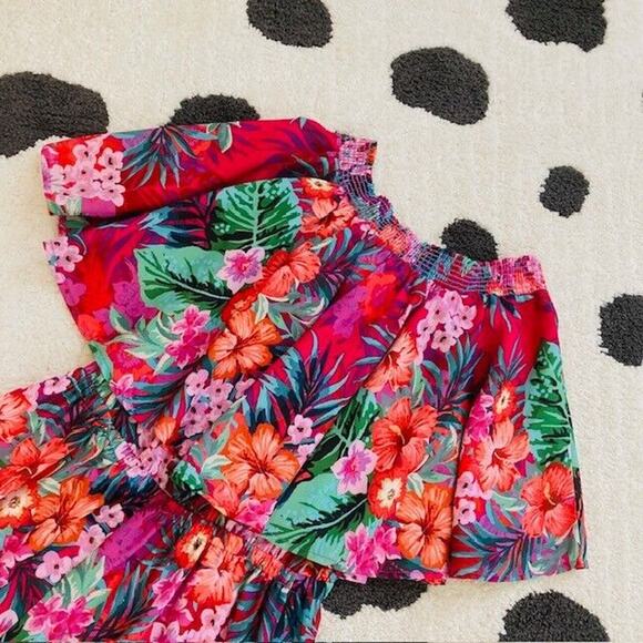 Show Me Your Mumu $148 Womens Small Multi Floral Print Rosarita Strapless Romper - Picture 7 of 15